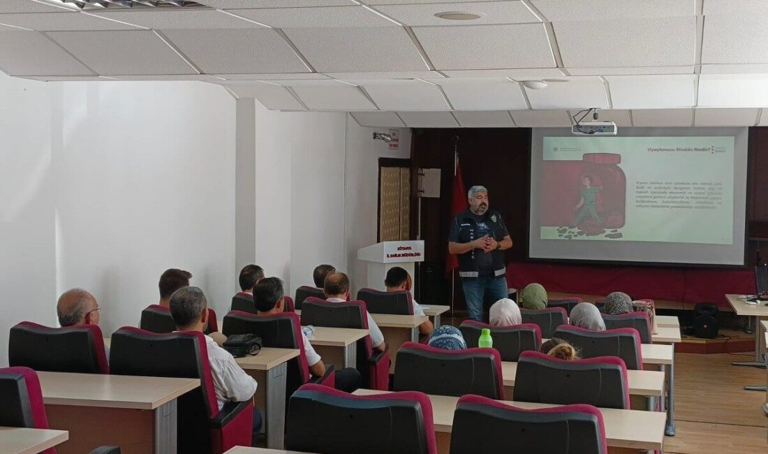 Kütahya İl Emniyet Müdürlüğü, uyuşturucu ve uyarıcı madde kullanımının önlenmesine