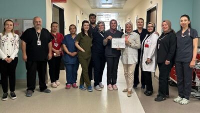 Kütahya Şehir Hastanesi’nde, 2025 yılı 1. dönem el hijyeni teşekkürü,