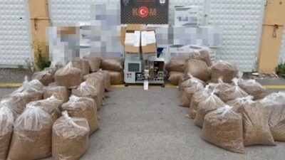 Kütahya’da düzenlenen kaçak tütün operasyonunda 5 şüpheli hakkında adli işlem