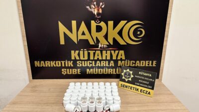 Kütahya’da uygulama noktasında yapılan aramalar sonrasında 2 bin 624 adet