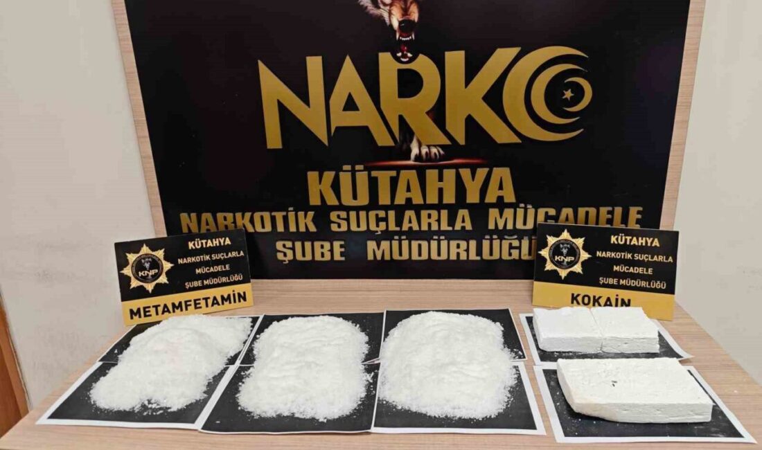 Kütahya İl Emniyet Müdürlüğü Narkotik Suçlarla Mücadele Şube Müdürlüğü ekipleri,