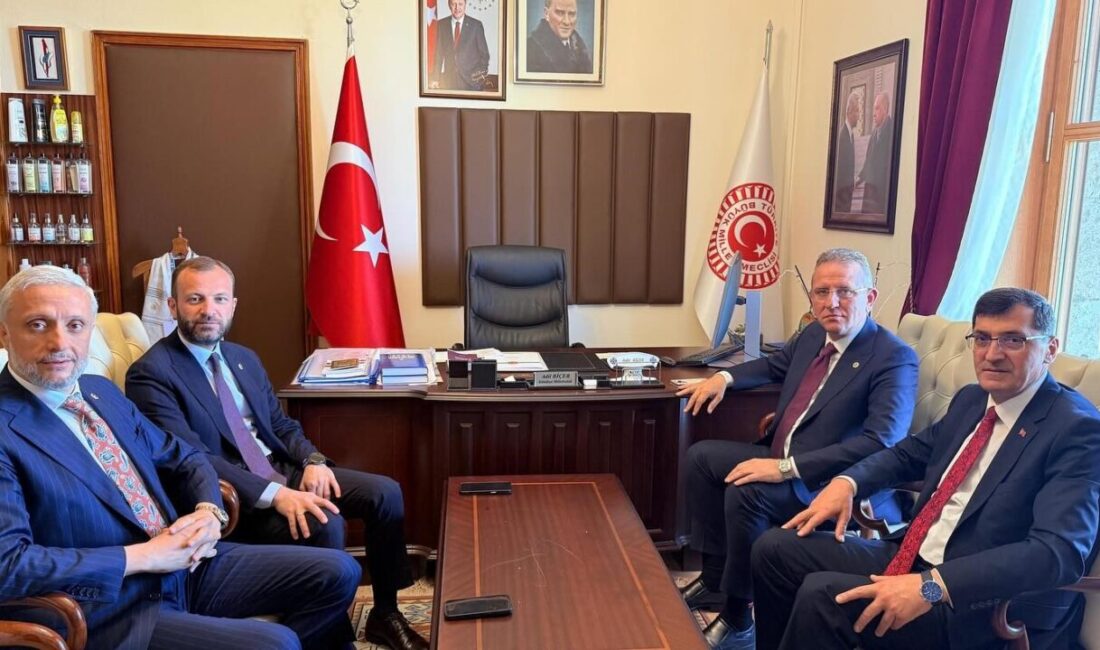 AK Parti Kütahya Milletvekili Adil Biçer, beraberindeki milletvekilleri İsmail Çağlar