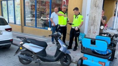 Kütahya’nın Tavşanlı ilçesinde 2 motosikletin çarpışması sonucu meydana gelen trafik