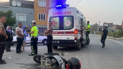 Kütahya’nın Tavşanlı ilçesinde meydana gelen trafik kazasında motosiklet sürücüsü yaralandı.