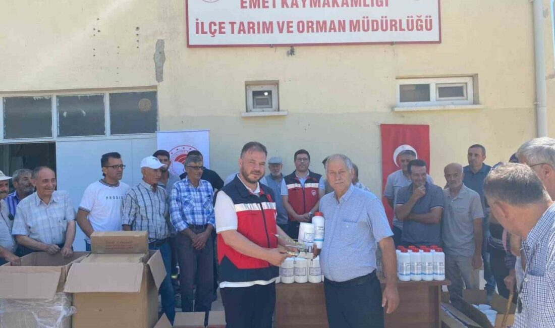 Kütahya’nın Emet ilçesinde bal arılarında varroa hastalığı ile mücadele çerçevesinde