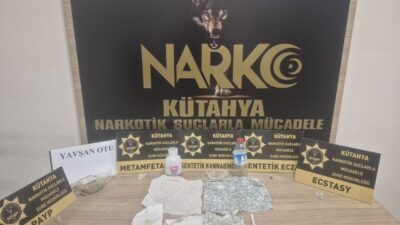 Kütahya İl Emniyet Müdürlüğü Narkotim Şube ekiplerinin uyuşturucu madde kullanımını