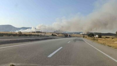 Kütahya’nın Dumlupınar ilçesinde çıkan orman yangını, yaklaşık 5 saat süren