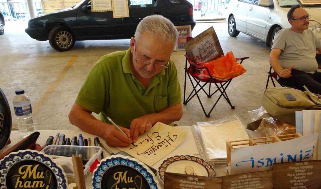 Kütahya’da kaligrafi sanatına gönül veren sanatçı Akif Ören, 2015 yılından