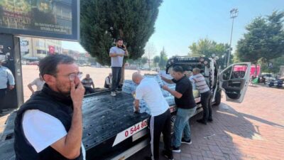 Kütahya’nın Tavşanlı ilçesi sakinleri, dün Bursa’nın Harmancık ilçesi yakınlarında çıkan