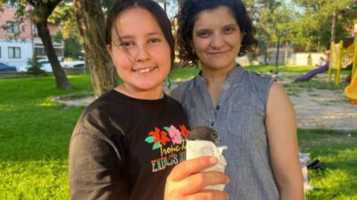 Kütahya’nın Tavşanlı ilçesinde doğasever vatandaşlar, yaralı halde buldukları ebabil kuşuna