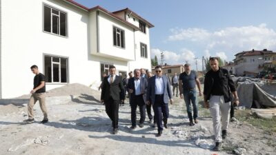 Kütahya Valisi Musa Işın, Emet ilçesine bağlı Gürpınar Köyü’nde yapımı
