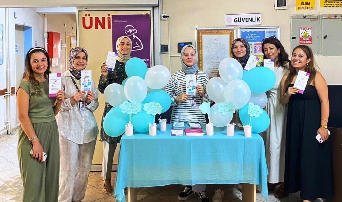 Hisarcık İlçe Devlet Hastanesinde Dünya Emzirme Haftası çerçevesinde bilgilendirme standı