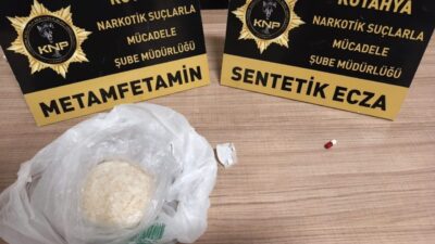 Kütahya İl Emniyet Müdürlüğü Narkotim ekiplerince yürütülen çalışmalar kapsamında, uyuşturucu