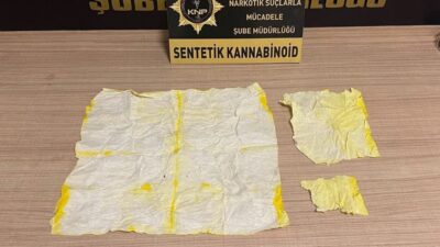 Kütahya İl Emniyet Müdürlüğü Narkotik ekipleri tarafından durdurulan bir araçta