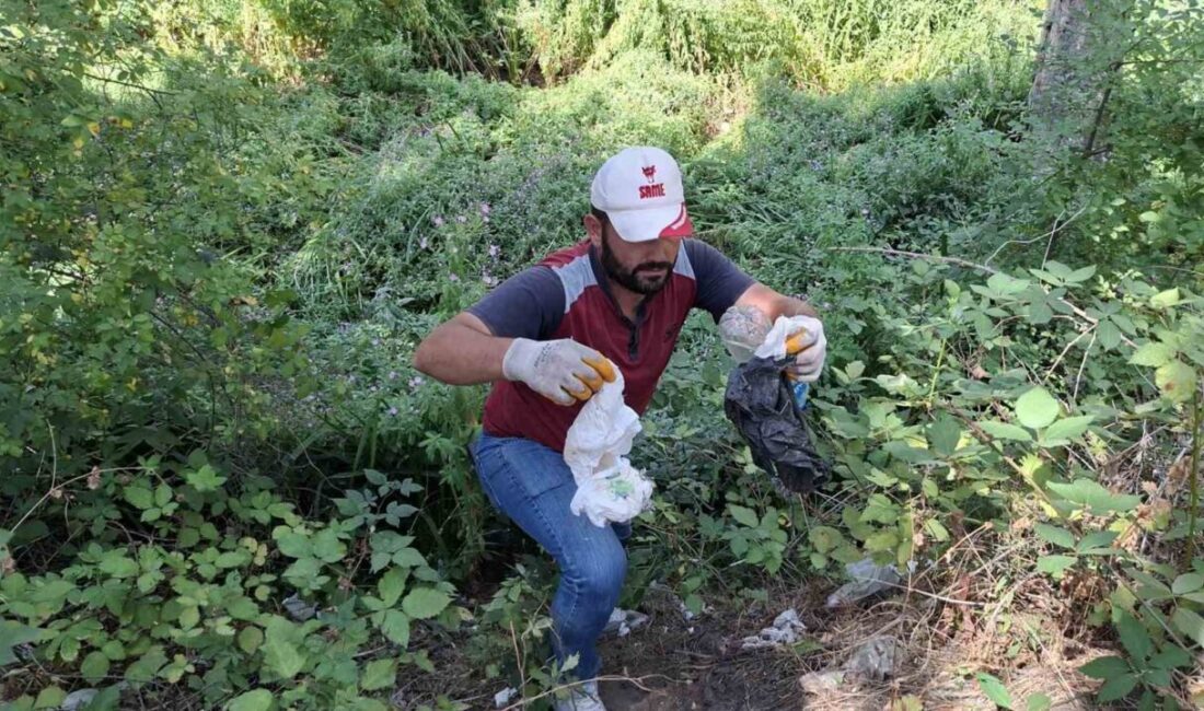 Kütahya’nın Simav ilçesinde bulunan Gölcük mesire alanına piknikçilerin attıkları çöpler,