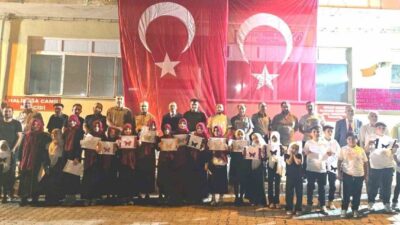 Simav İlçe Müftülüğüne bağlı Halilağa Camii Yaz Kur’an kursunda kapanış