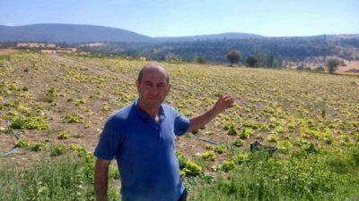 Kütahya’nın Domaniç ilçesinde çiftçiler, Çukurca Göleti sulama sistemindeki arızalar nedeniyle