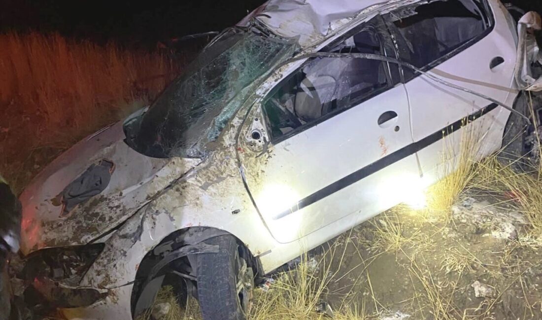 Kütahya’nın Domaniç ilçesinde otomobilin yoldan çıkarak takla atması sonucu meydana