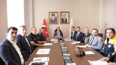 Kütahya’da Vali Musa Işın’ın başkanlığında Acil Çağrı Hizmetleri İl Koordinasyon