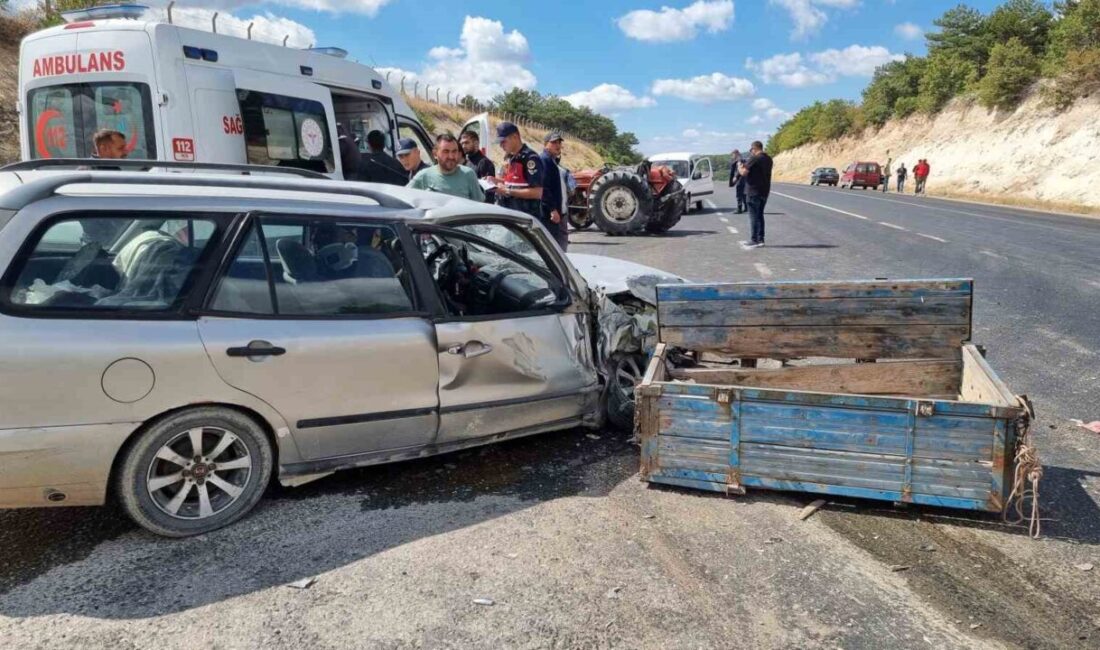 Kütahya’nın Domaniç ilçesinde meydana gelen trafik kazasında 2 kişi yaralandı.