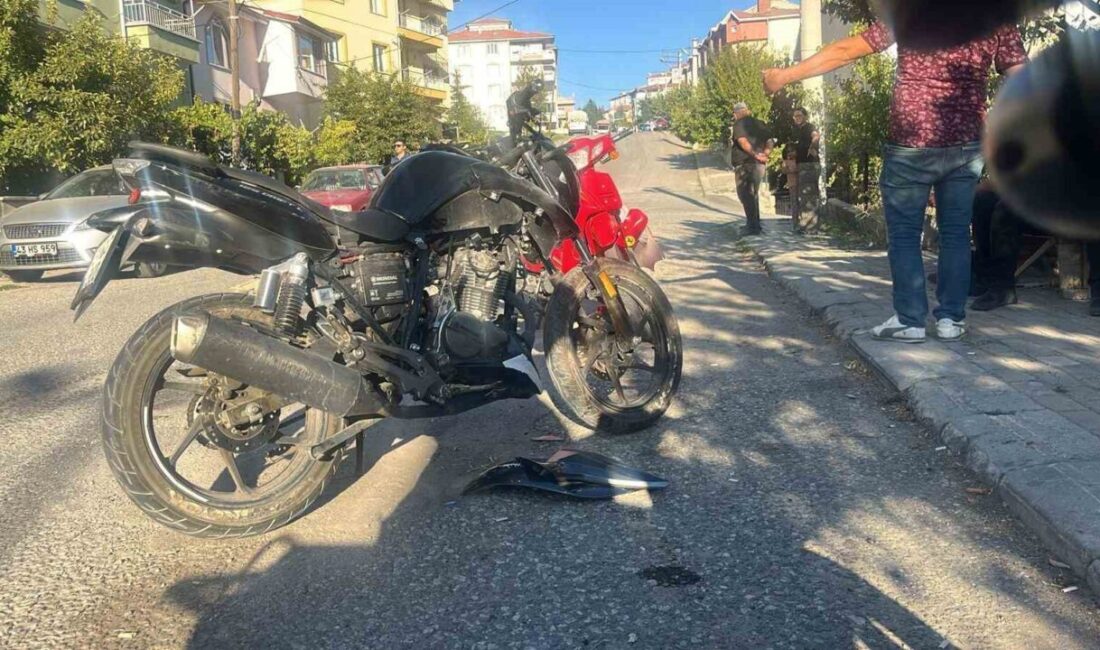 Kütahya’nın Tavşanlı ilçesinde iki motosikletin çarpışması sonucu meydana gelen trafik