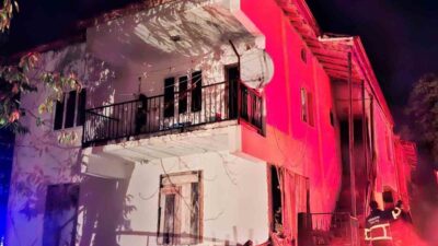 Kütahya’nın Hisarcık ilçesi Yukarı Yoncaağaç köyünde bir evin yatak odasında