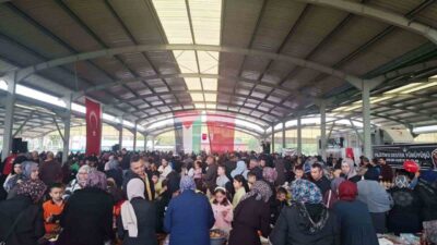 Kütahya’nın Hisarcık ilçesinde Filistin halkının özgürlük mücadelesine destek olmak amacıyla