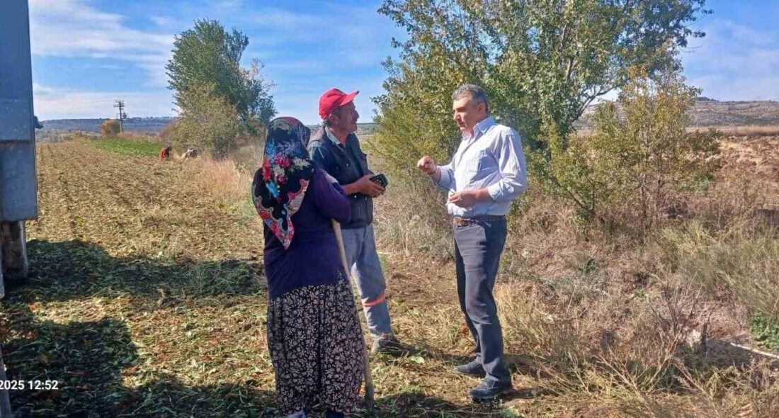 Kütahya İl Tarım ve Orman Müdürlüğü teknik personeli tarafından arazi