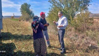 Kütahya İl Tarım ve Orman Müdürlüğü teknik personeli tarafından arazi