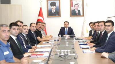 Kütahya İl Güvenlik ve Asayiş Toplantısı, Vali Musa Işın’ın başkanlığında