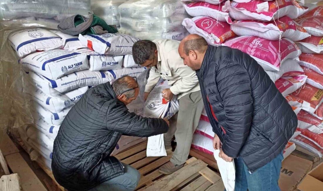 Kütahya İl Tarım ve Orman Müdürlüğü personelleri tarafından hububat ekimi