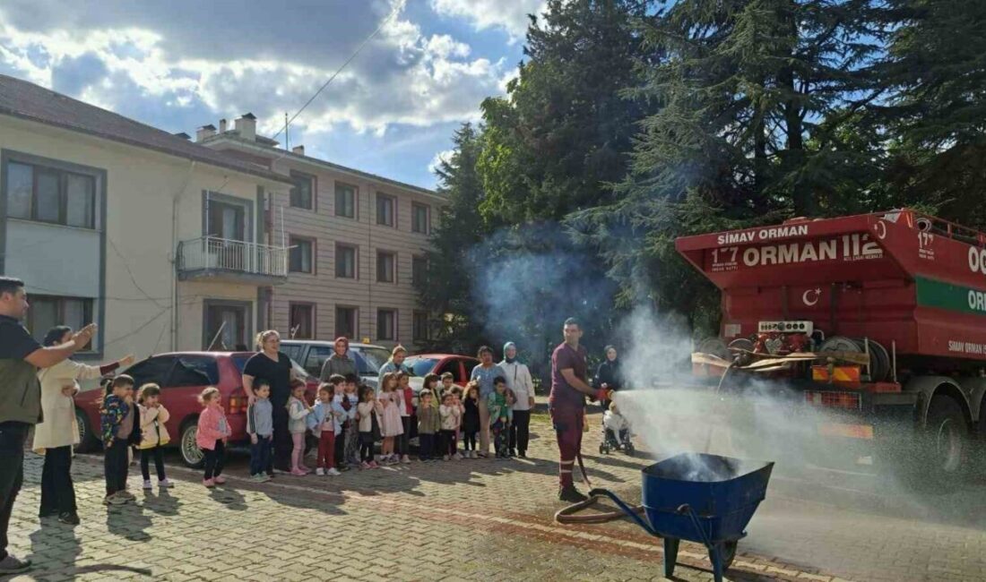 Kütahya’nın Simav ilçesinde okul öncesi öğrencilerine Orman İşletme Şefliği tarafından