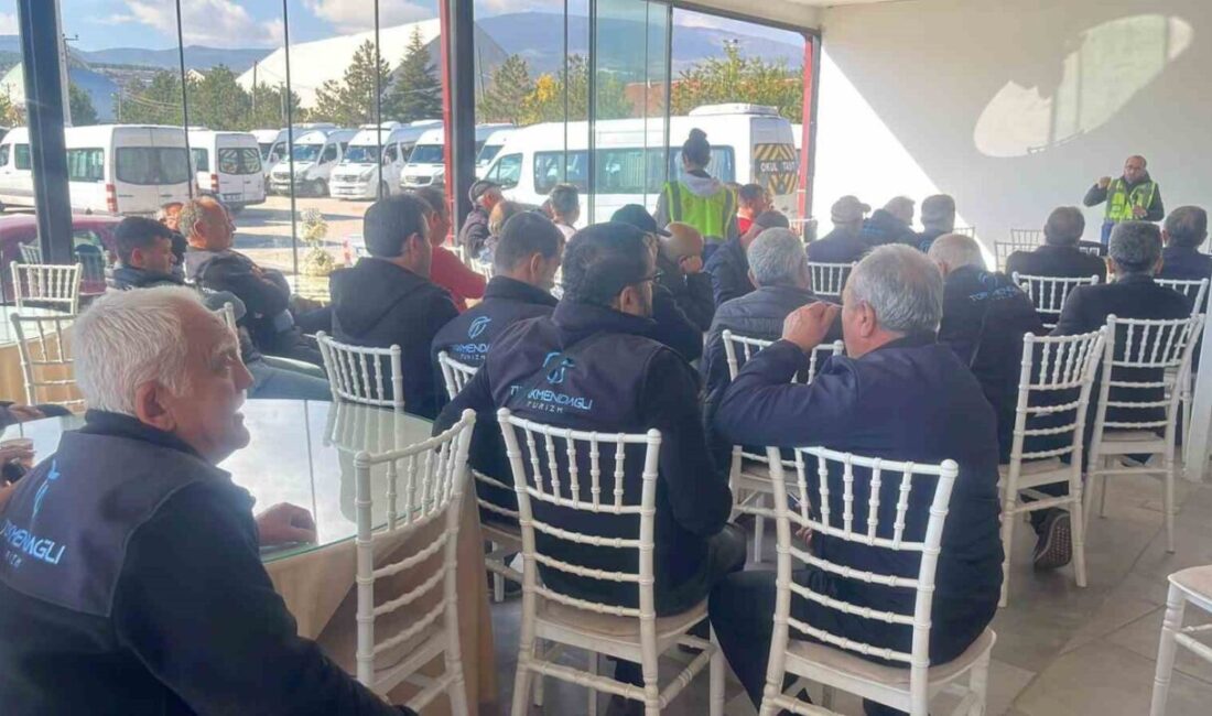 Kütahya’da taşımacılık sektöründe faaliyet gösteren şoförlere yönelik düzenlenen iş güvenliği
