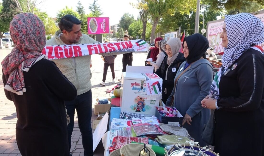 Kütahya’nın Tavşanlı ilçesinde, Gazze’deki savaş mağduru halk ve özellikle çocuklar