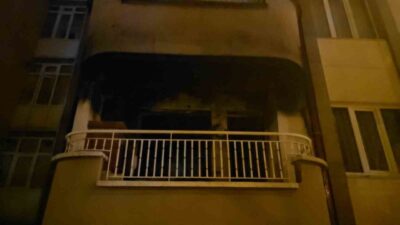 Kütahya’da 9 katlı bir apartmanın giriş katında çıkan yangında 68