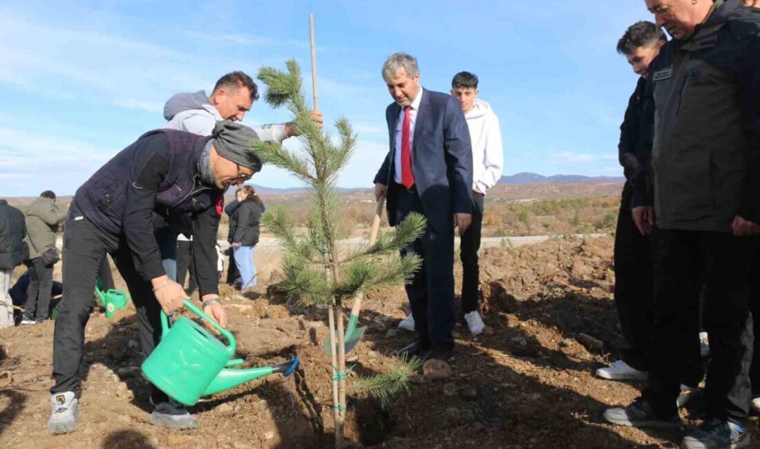 Kütahya’da Öğretmenler Günü etkinlikleri kapsamında Büyüksaka köyünde, Orman Bölge Müdürlüğü