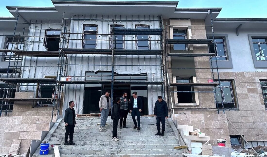 Simav İlçe Jandarma Komutanlığı yeni hizmet binasının inşaatında çalışmaların yüzde