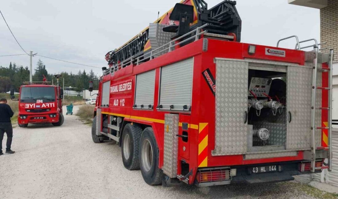 Kütahya’nın Tavşanlı ilçesinde, bir apartman dairesinde çıkan yangın kısa süreli