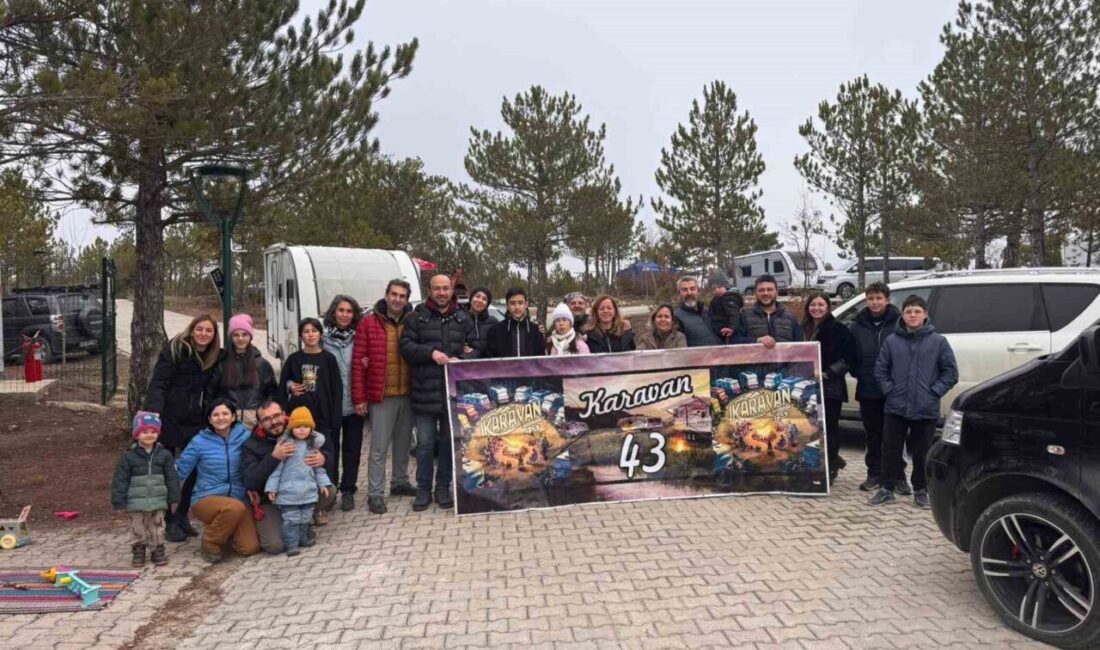 Kütahya ve çevresinde karavan yaşamını benimseyen doğa tutkunları, resmi bir