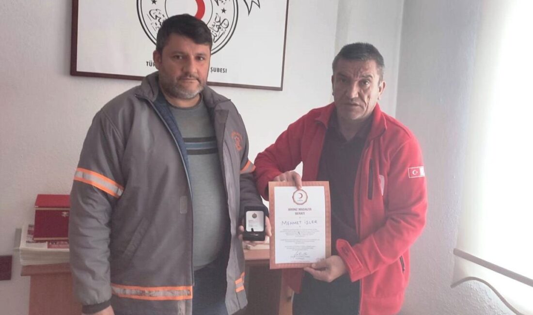 Kütahya’nın Hisarcık ilçesinde Kızılay’a düzenli olarak kan bağışında bulunan Mehmet