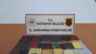 Kütahya İl Jandarma Komutanlığı ekipleri tarafından tarihi eser kaçakçılığına yönelik