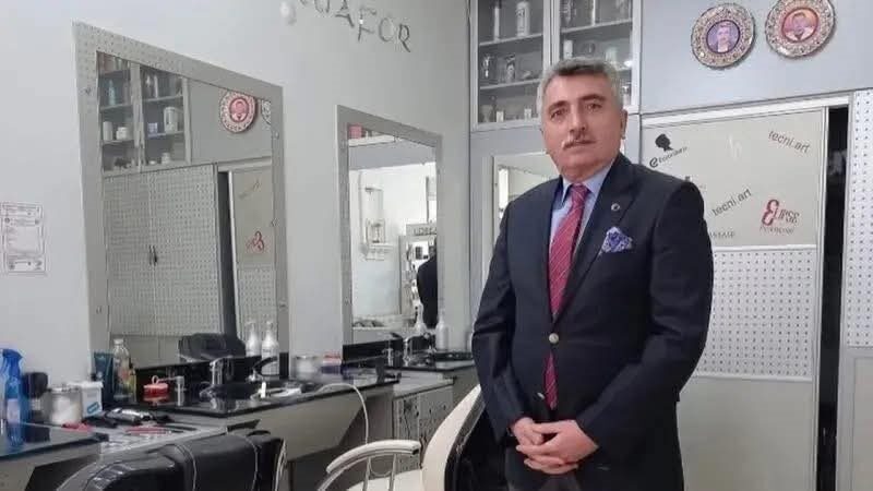 Kütahya Berberler ve Kuaförler Odası Başkanı Mehmet Çaltı, geçirdiği trafik