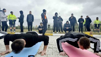 Kütahya Organize Sanayi Bölgesi’nde (OSB) kurulumu devam eden İtfaiye Birimi