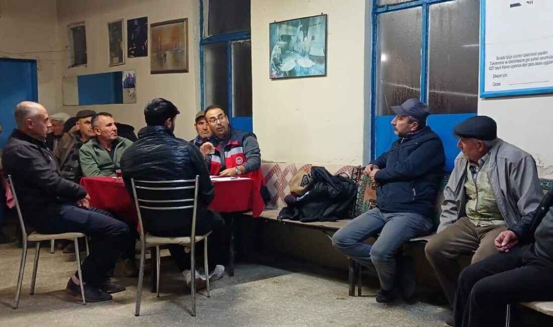 Kütahya İl Tarım ve Orman Müdürlüğü personeli tarafından akşam çiftçi