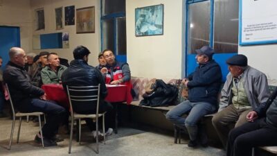 Kütahya İl Tarım ve Orman Müdürlüğü personeli tarafından akşam çiftçi