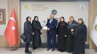 Kütahya’da Mekke Kur’an Kursu’nda eğitim gören kursiyerler, Gazze’ye destek olmak