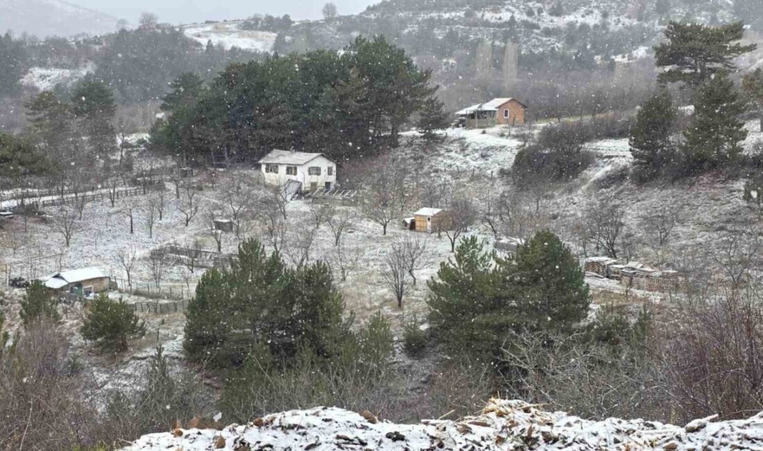 Kütahya’da mevsimin ilk karı yağdı. Özellikle Radar bölgesi başta olmak