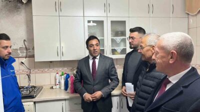 Kütahya’nın Şaphane ilçesinde sayaç montajı ve tesisat işlemleri tamamlanan konutlara