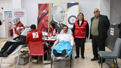 Kütahya İl Emniyet Müdürlüğü personeli, Türk Kızılay’ı tarafından düzenlenen kan