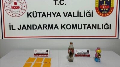 Kütahya İl Jandarma Komutanlığı ekiplerince Simav ilçesinde uyuşturucu suçlarıyla mücadele
